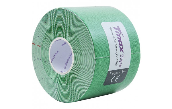 Тейп кинезиологический Tmax Extra Sticky Green зеленый 600_380