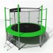 Батут i-Jump Classic 14FT 427 см с нижней сетью и лестницей зеленый 75_75