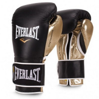 Перчатки тренировочные Everlast Powerlock PU 14oz черн/золот. P00000723