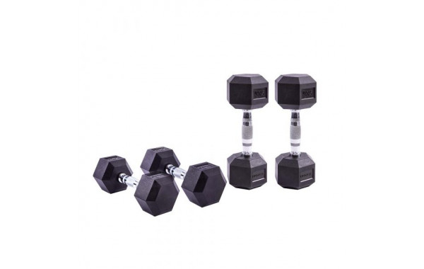 Гексагональные гантели 5кг Live Pro Hex Dumbbell LP8005-5, пара 600_380