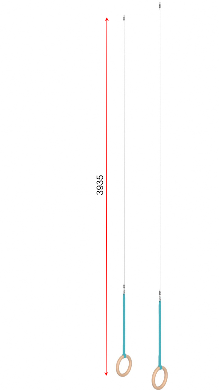 Кольца гимнастические D=235 мм с тросом 3 м Glav 04.402 720_1280