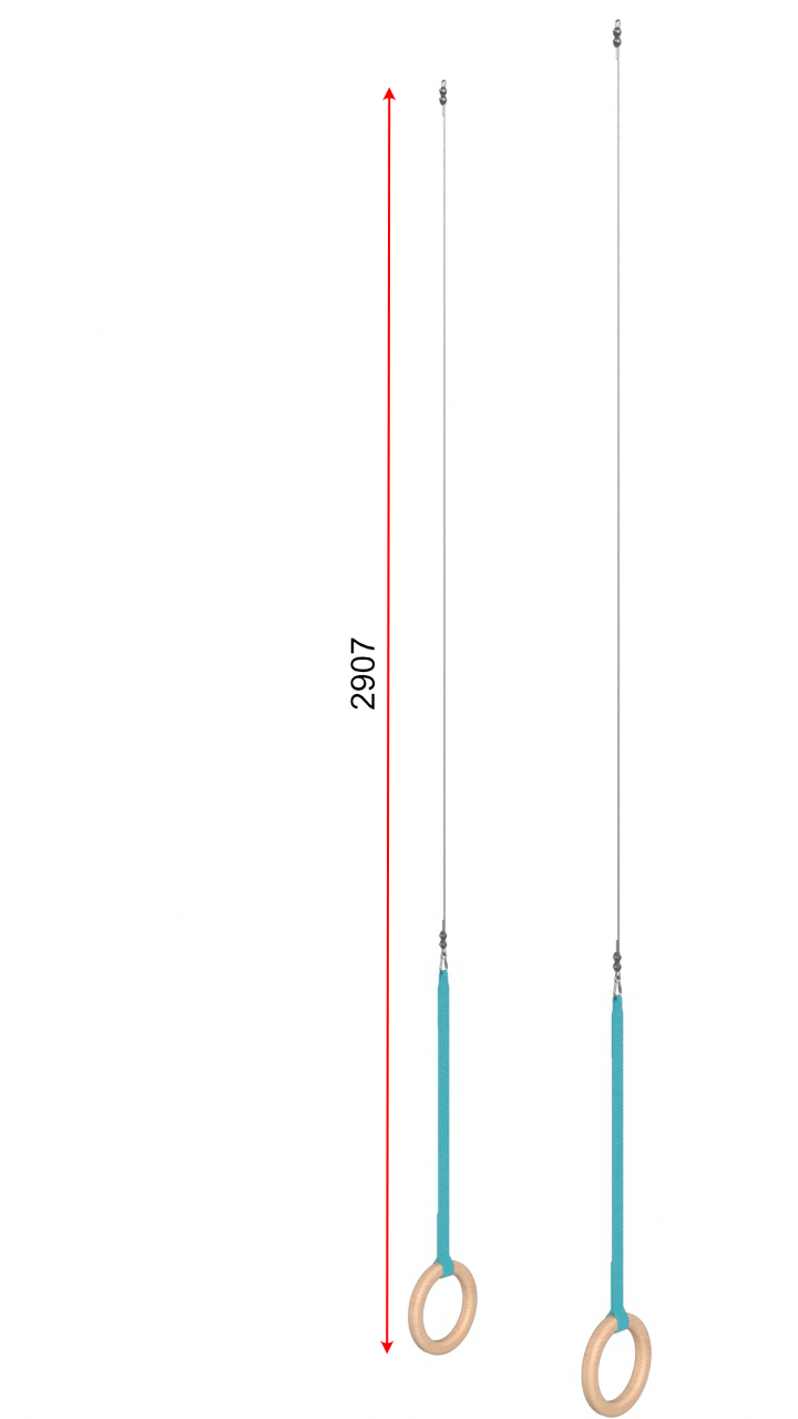 Гимнастические кольца  d=210 мм с тросом 2 м Glav 03.402.3 720_1280