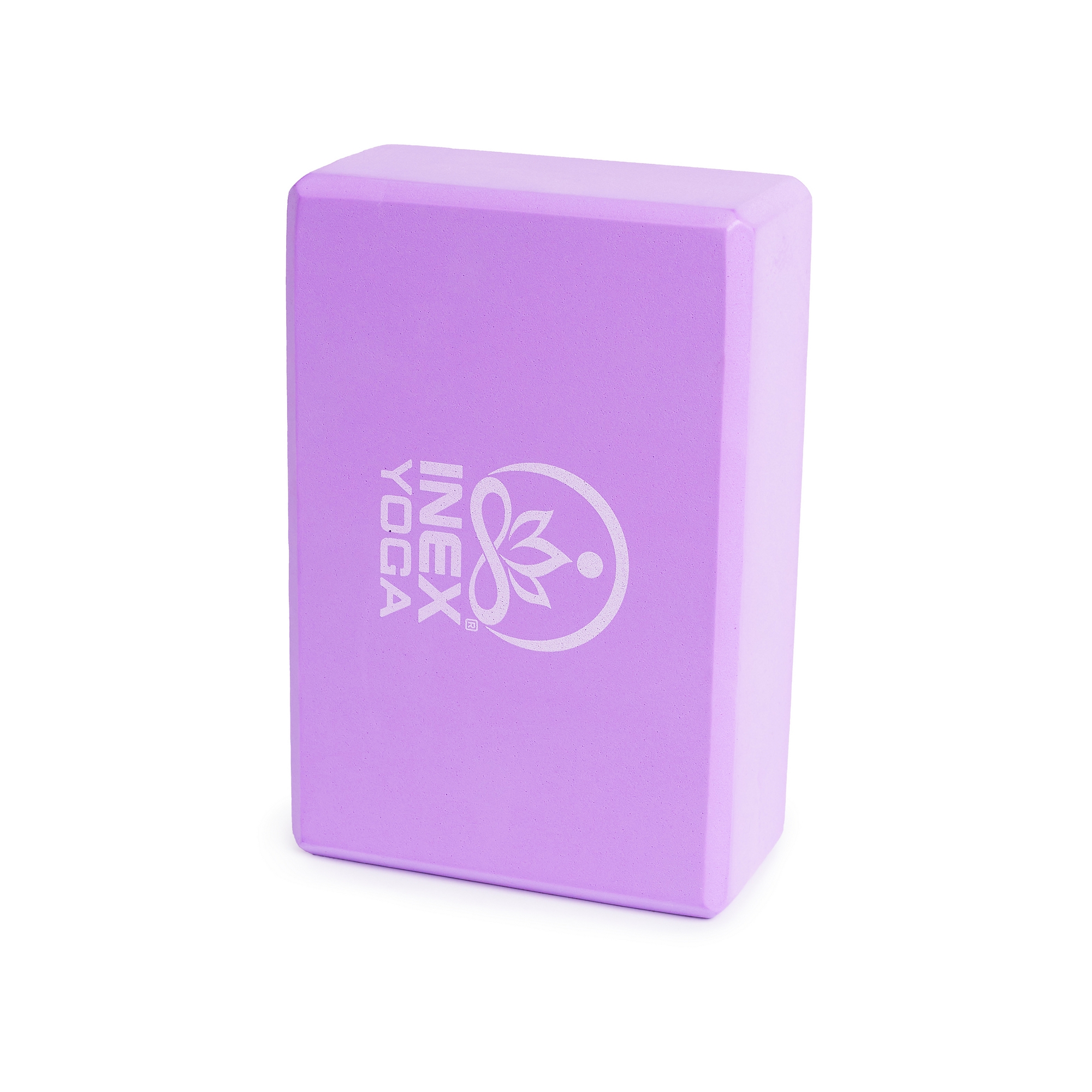 Блок для йоги 23x15x7см Inex Yoga Foam Block 3" YB3-PR фиолетовый 2000_2000