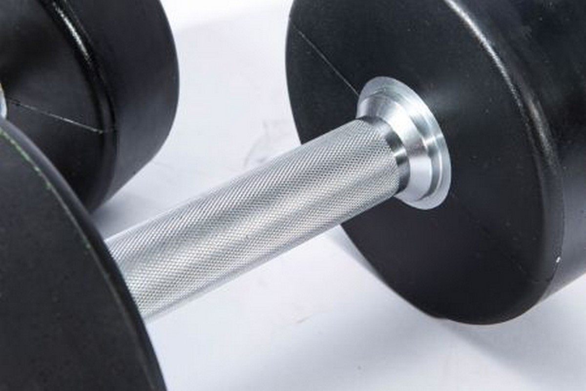 Гантели в уретане 28 кг Live Pro Premium Urethane Dumbbells LP8000-28 1200_800